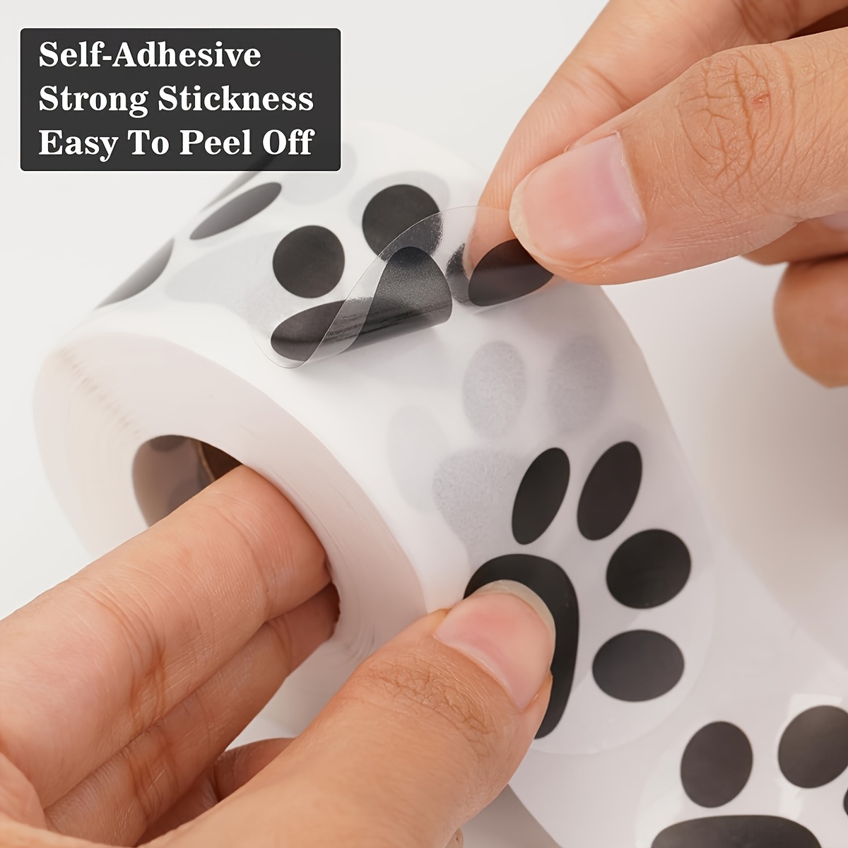Cat Claw Bark - Clear Paw Prints - Pegatinas autoadhesivas