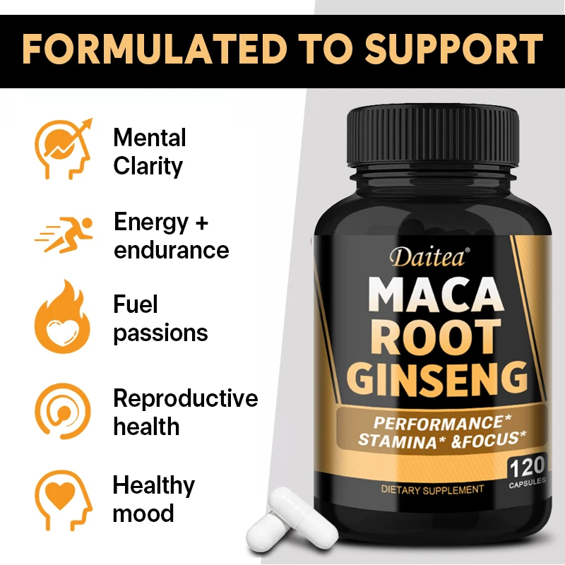 Extracto de raíz de maca y gin - Herbal Queen reseña y precio