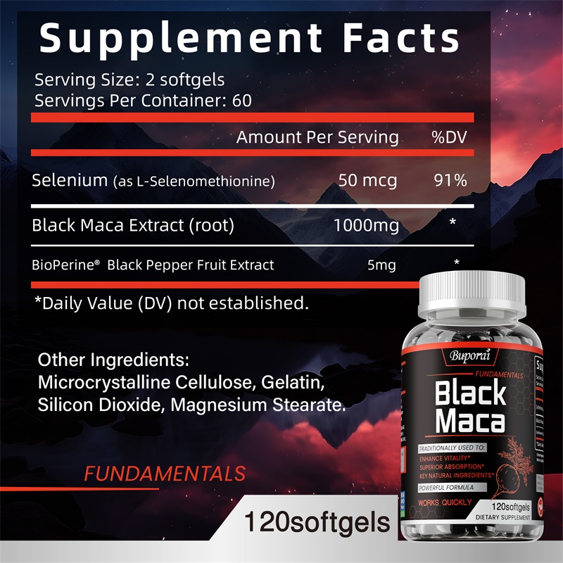 Suplemento de Maca Negra - Aum - Herbal Queen reseña y precio
