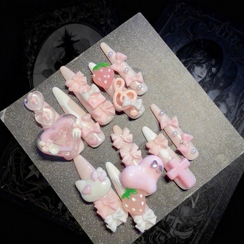 10 Uds. Uñas Postizas Stiletto - Cat Claw Bark reseña y precio